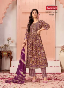 Taniksh Sharanam Vol 04 Kurti Bottom With Dupatta Collection