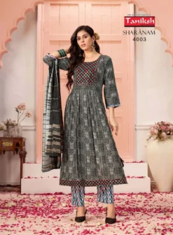 Taniksh Sharanam Vol 04 Kurti Bottom With Dupatta Collection