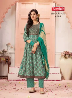 Taniksh Sharanam Vol 04 Kurti Bottom With Dupatta Collection