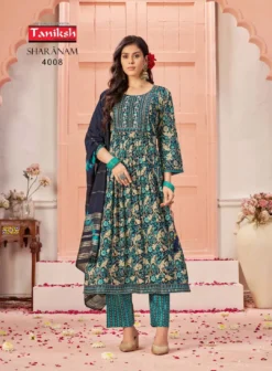 Taniksh Sharanam Vol 04 Kurti Bottom With Dupatta Collection