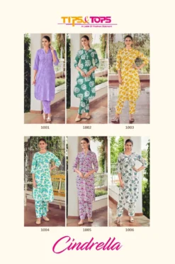 Tips And Tops Cindrella Rayon Co Ord Set Collection