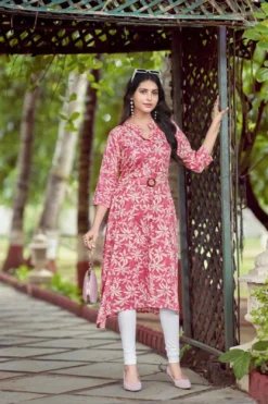 Tips And Tops Grassy Rayon Printed Kurti Collection