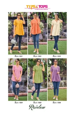 Tips And Tops Rainbow Cotton Tops Collection