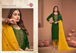 Triple Aaa Manroop Fancy Dress Material Collection