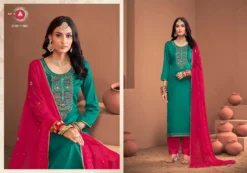 Triple Aaa Manroop Fancy Dress Material Collection