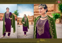 Triple Aaa Manroop Fancy Dress Material Collection