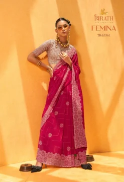 Trirath Femina Daani Georgette Saree Wholesale