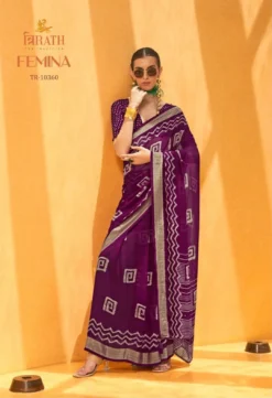 Trirath Femina Daani Georgette Saree Wholesale
