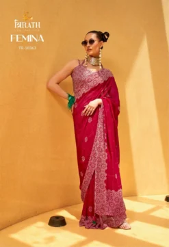 Trirath Femina Daani Georgette Saree Wholesale