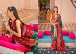 Trirath Gulab Patola Festive Wear Silk Saree Wholesale