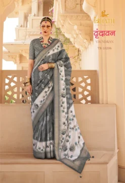 Trirath Vrundavan Pv Silk Saree Wholesale
