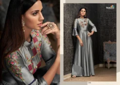 Vardan Navya Vol 15 Glowing Joregert Readymade Long Gown for Ladies