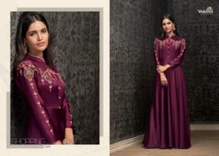 Vardan Navya Vol 15 Glowing Joregert Readymade Long Gown for Ladies