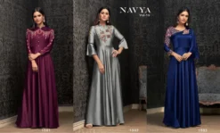 Vardan Navya Vol 15 Glowing Joregert Readymade Long Gown for Ladies
