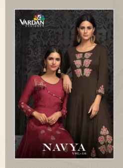 Vardan Navya Vol 16 Maslin Readymade Long Gown for Ladies