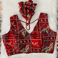 Vf Georgette Readymade Blouse With Heavy Work New Collection