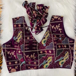 Vf Georgette Readymade Blouse With Heavy Work New Collection