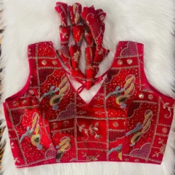 Vf Georgette Readymade Blouse With Heavy Work New Collection