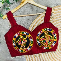 Vf Navratri Sleeve Less Readymade Blouse New Design