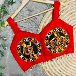 Vf Navratri Sleeve Less Readymade Blouse New Design