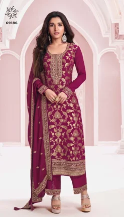 Vinay Kuleesh Nidhi Chinon Embroidered Salwar Kameez Collection