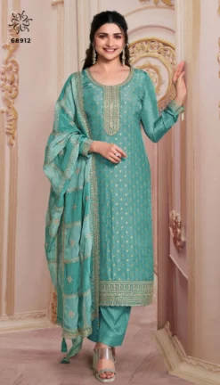 Vinay Kuleesh Shristi Light Embroidered Dola Salwar Kameez Collection