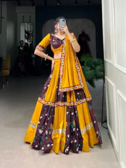 WMN 1666 Rayon Gujarati Navratri Chaniya Choli 2024