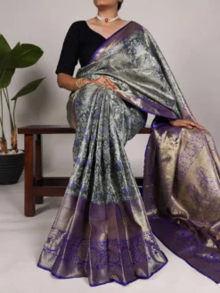 WMN 7414 Jacquard Silk Sarees New Collection