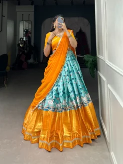 Women 1024 Mysore Silk Lehenga Choli in Surat with Price