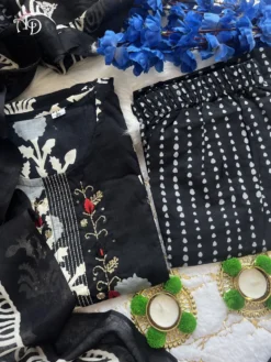 Yasu Designer Cotton Readymade Suit Hand in Neck