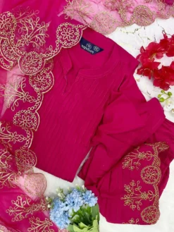 Yasu Vol 10 Top Bottom With Dupatta Embroidery Collection