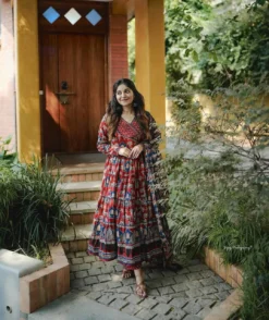 Yasu Vol 4 Heavy Cotton Anarkali Suit With Dupatta