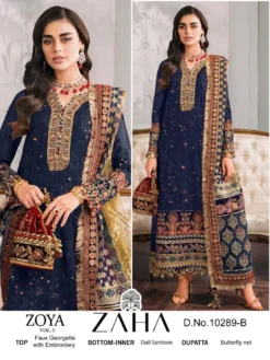 Zaha Zoya Vol 3 Georgette Pakistani Salwar Kameez Collection