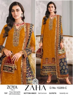 Zaha Zoya Vol 3 Georgette Pakistani Salwar Kameez Collection