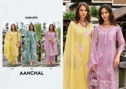 Zaveri Aanchal Organza Embroidered Ready Made Collection