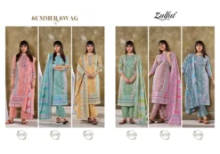 Zulfat Summer Swag Cotton Dress Material Collection