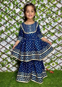 1017 Kid Wear Sharara Suit new Design Latest Collection
