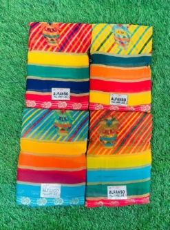 ANK Alfanso Vol 03 Georgette Saree Digital Print