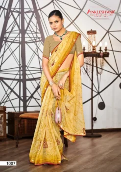 ANK Anjeer Vol 01 Georgette Printed Saree Wholesale Under 500
