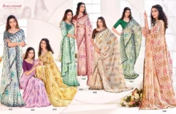 ANK Front Line Georgette Printed Saree Wholesale