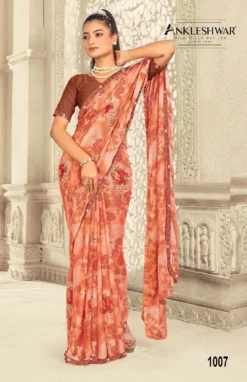ANK Girdhari Vol 01 Georgette Printed Saree New Design