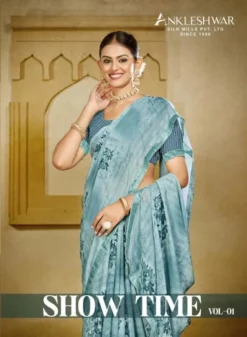 ANK Show Time Georgette Printed Saree Wholesale