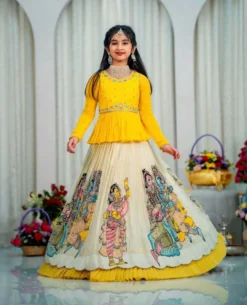 Baby 185 Kid Wear Kediya Style lehenga New Design Collection