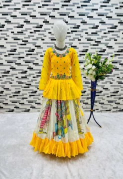 Baby 185 Kid Wear Kediya Style lehenga New Design Collection