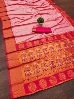 Bhagwati Paithani Chand Taare Soft Silk Saree Wholesale
