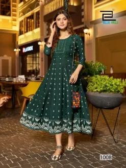 Blue Hills Zudio Rayon Anarkali Kurti Big Size Collection