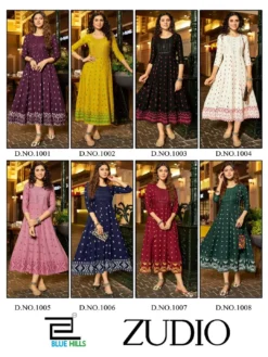 Blue Hills Zudio Rayon Anarkali Kurti Big Size Collection