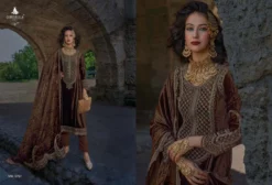 Cinderella Velvet Meenakari Designer Salwar Suit Collection