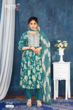 Deecee Chill Rayon Foil Printed Readymade Dress Wholesale