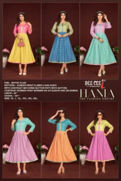Deecee Hania Kurti Wholesale Collection